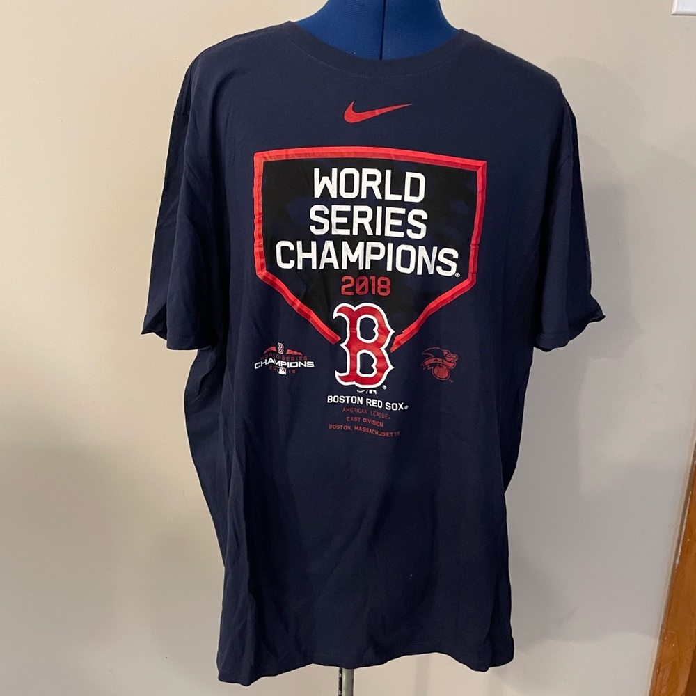 Nike Navy and Red World Series Champions Tee